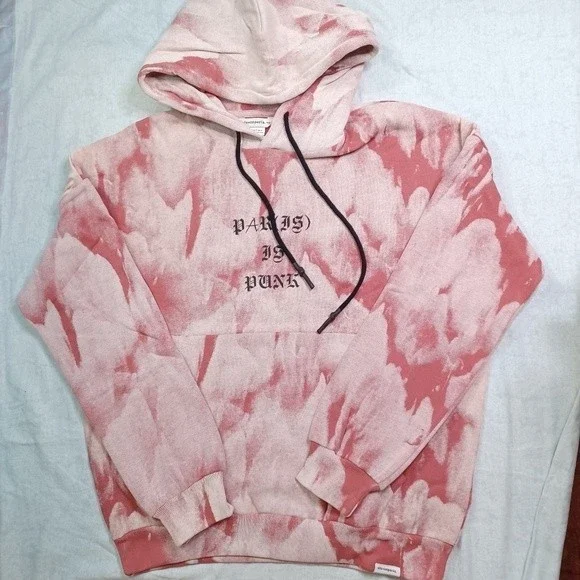 ELEVEN PARIS Cotton Marble Hoodie sz Medium